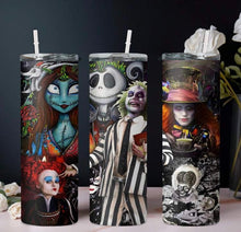 Load image into Gallery viewer, 1 x Officially Licensed Jack and Beetlejuice 590ml Tumbler