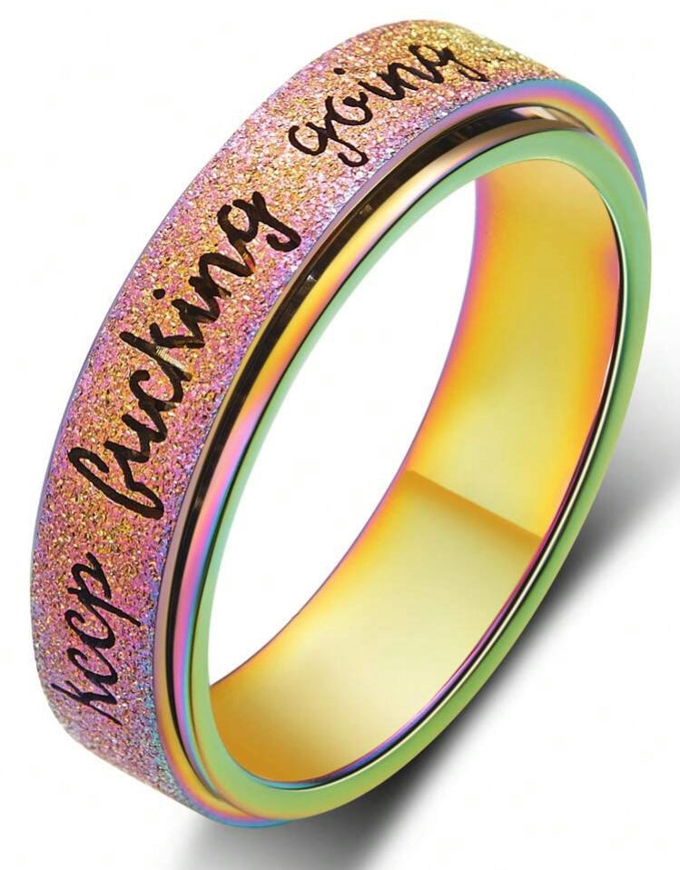 Keep Going Fidget Ring