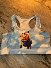 Load image into Gallery viewer, Minions Padded Sport&#39;s Bra (S/M)
