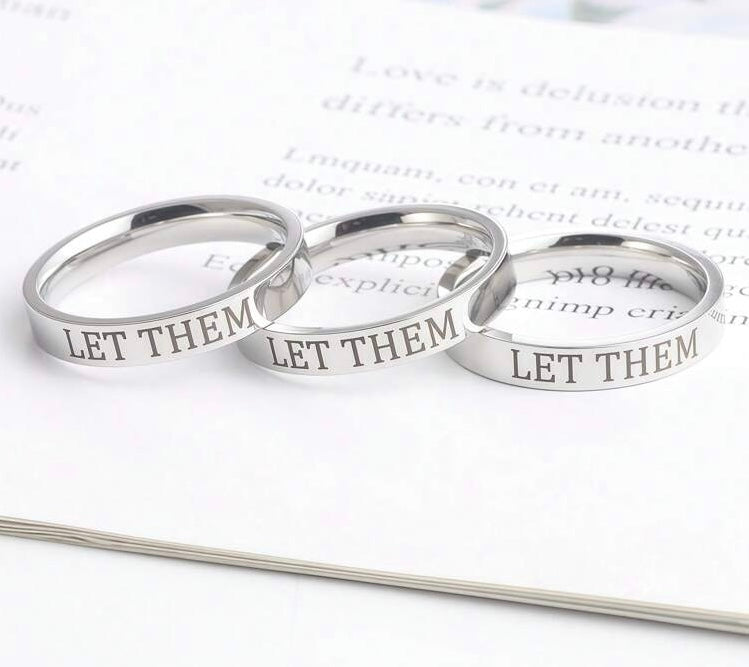 Let Them (1 x stainless steel ring)