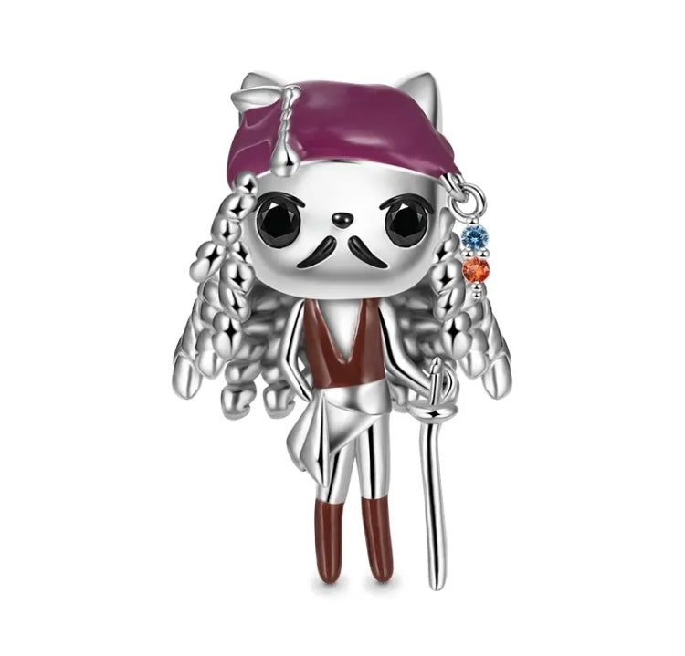 Pirate Cat (low price because it's small so detail is lost and some enamel above eye. See second image)