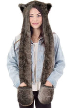 Load image into Gallery viewer, Wolf headpiece (see second image as an example. Worn once for a music video)
