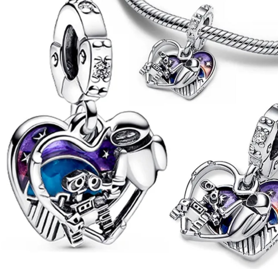 WALL-E and Eve - Bracelet not included (engraved at the back 