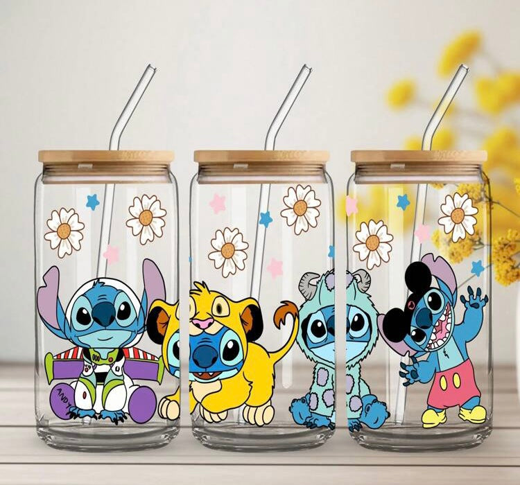 1 x Officially Licensed Stitch glass