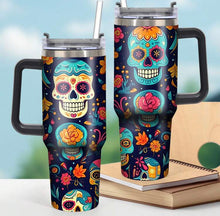 Load image into Gallery viewer, 1 x Insulated Skull Tumbler 1182ml
