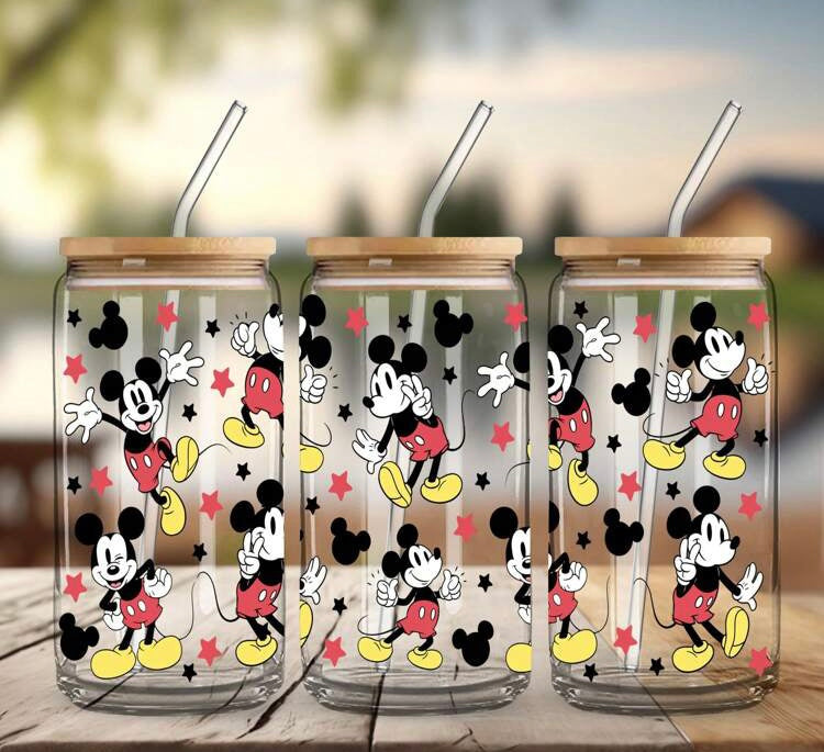 1 x Officially Licensed Mickey glass