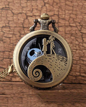 Load image into Gallery viewer, Jack and Sally Pocket Watch
